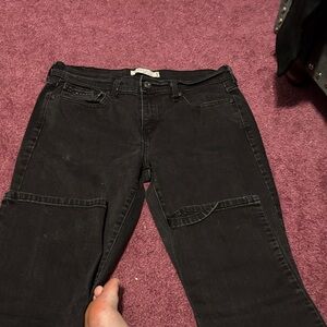 Levi's Women's Straight Leg Black Jeans